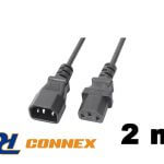 PD Connex CX18 230V tápkábel hosszabbító 2m (IEC C14 – IEC C13)