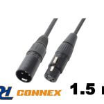 PD Connex CX35-1,5m jelkábel (XLR mama – XLR papa)