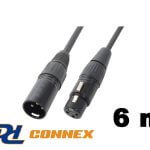 PD Connex CX100-6 DMX kábel (XLR mama – XLR papa) – (6 m)