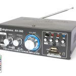 Skytronic AV-360 USB/SD mini hifi erősítő, FM rádió 2x40W