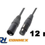 PD Connex CX100-12 DMX kábel (XLR mama – XLR papa) – (12 m)