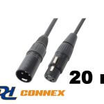 PD Connex CX35-20m jelkábel (XLR mama – XLR papa)