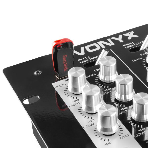 Vonyx STM-2300 2+1 csatornás DJ keverő + USB lejátszó_172740_7