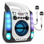 Fenton SBS30W karaoke hordozható hangfal (Bluetooth, USB, CD, 2x Mikrofon)