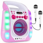 Fenton SBS30P karaoke hordozható hangfal (Bluetooth, USB, CD, 2x Mikrofon)