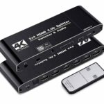 Thunder SWP-204, 2×4 HDMI 4K kapcsoló és elosztó, audió leválasztó + távirányító