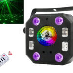 Thunder MG-490 Magic Ball fényeffekt +RGBW LED, +UV, +Stroboszkóp, +Lézer, (60W) +DMX